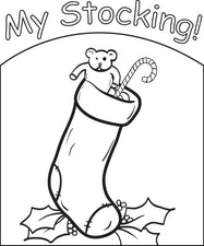 FREE Printable Christmas Stocking Coloring Page for Kids