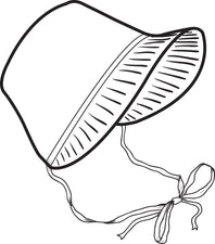 FREE Printable Pilgrim Bonnet Coloring Page for Kids