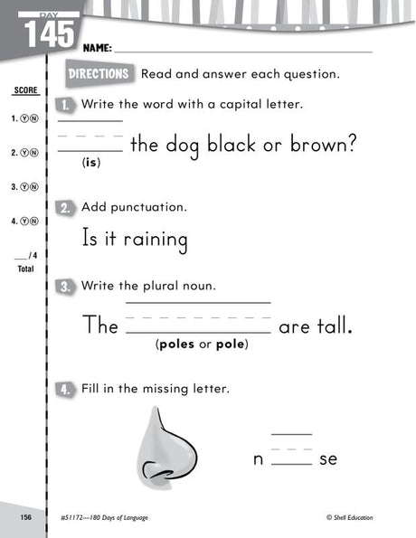 Practice, Assess, Diagnose: 180 Days of Language for Kindergarten