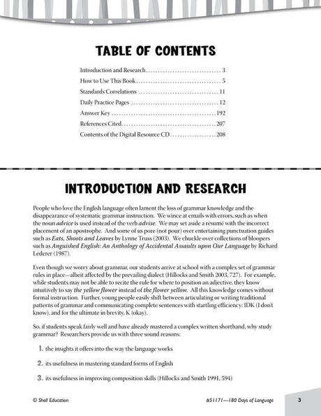 Practice, Assess, Diagnose: 180 Days of Language for Sixth Grade