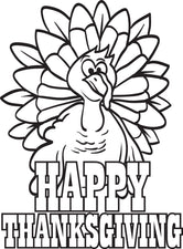 FREE Printable Thanksgiving Turkey Coloring Page for Kids