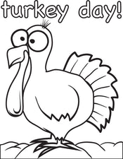 FREE Printable Thanksgiving Turkey Coloring Page for Kids