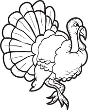 FREE Printable Turkey Coloring Page for Kids