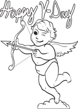 Cupid Coloring Page #3