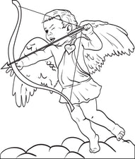Cupid Coloring Page #4