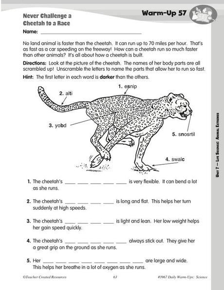 Daily Warm-Ups: Science Grade 2