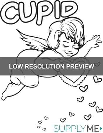Cupid Coloring Page #5