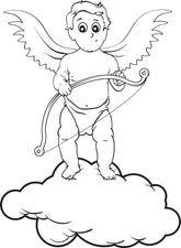 Cupid Coloring Page #6