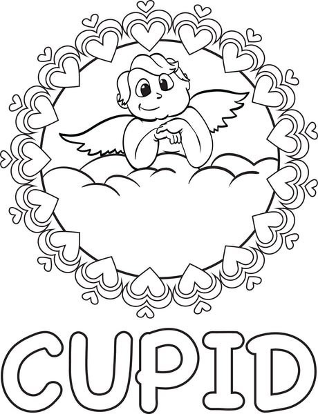 Cupid Coloring Page #7