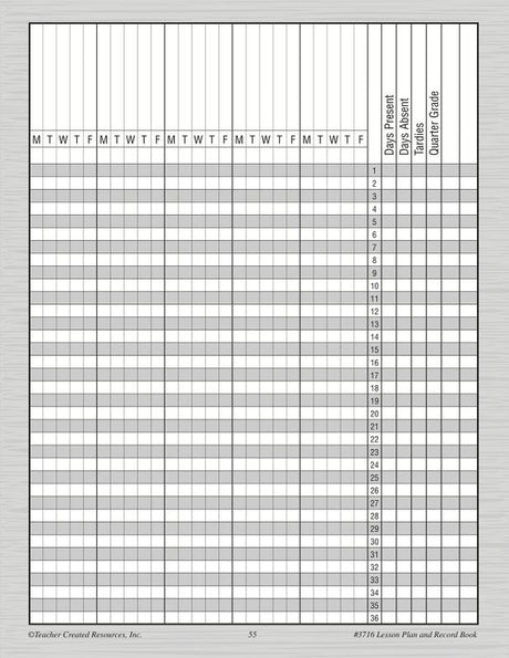 Chalkboard Brights Teacher Plan and Record Book