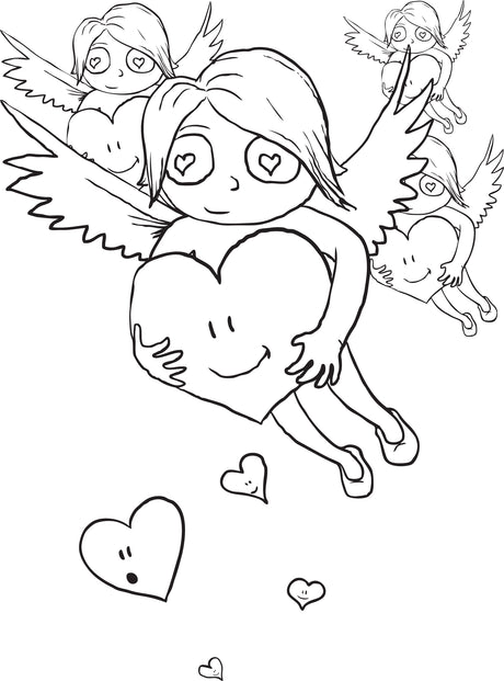 Cupid Coloring Page #9