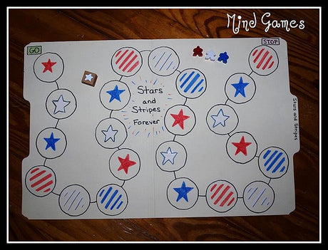 DIY - Stars &amp; Stripes Forever File Folder Game!