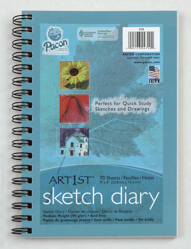 Art1st® Sketch Diaries, 9" x 6", 70 Sheets