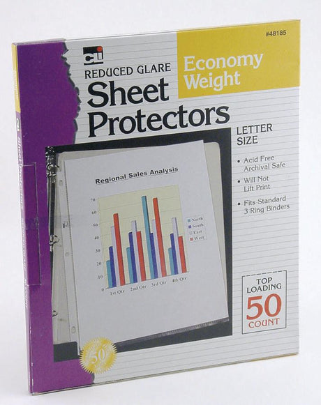 Clear Sheet Protectors, 50 Per Box
