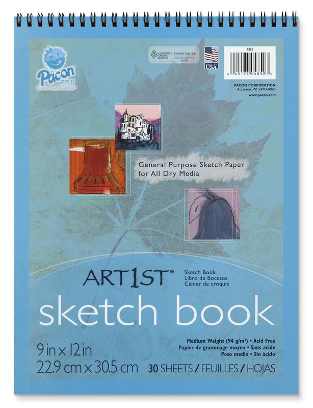 Art1st Sketch Book 9 x 12 30 Sheets White
