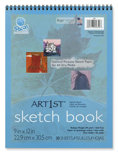 Art1st Sketch Book 9 x 12 30 Sheets White
