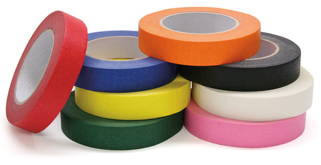 Colored Masking Tape - Assorted Colors - 8 Rolls