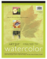 Art1st Watercolor Pad 11 x 14 12 Sheets