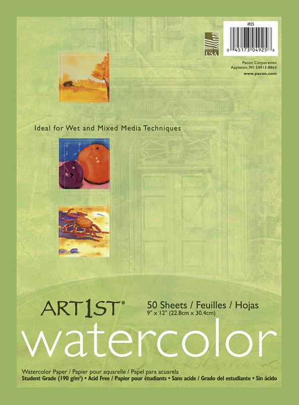 Art1st® Watercolor Paper in Packages, 9" x 12"