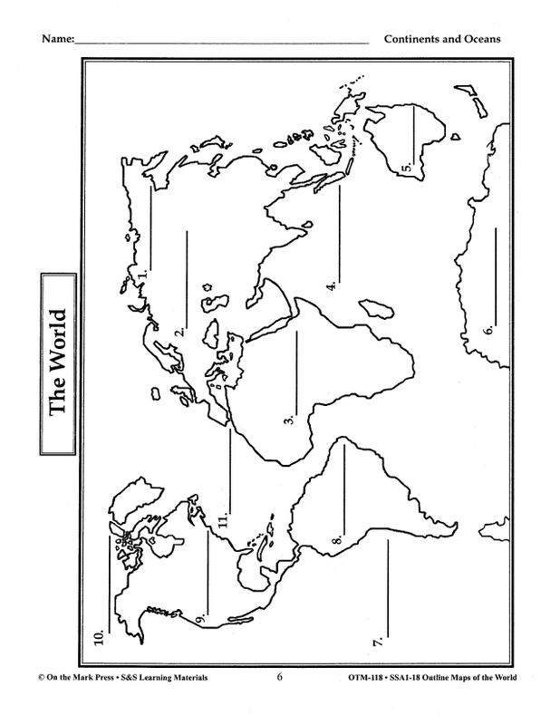 Outline Maps Of The World