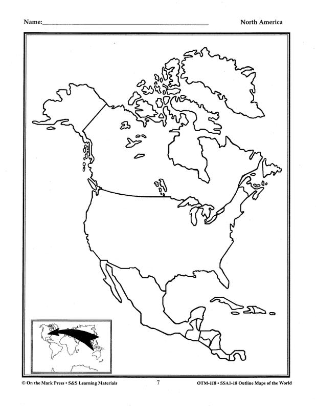 Outline Maps Of The World