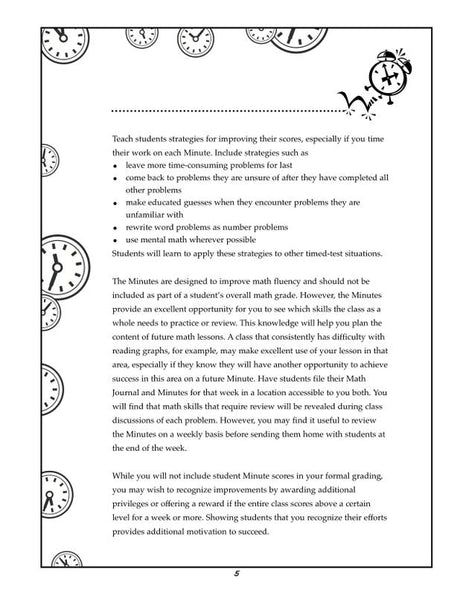 Middle-Gr Math Minutes Gr 6-8