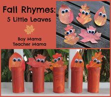 5 Little Leaves Craft & Poem for Fall!