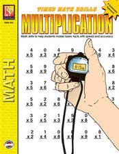 Remedia Publications Timed Math Drills Multiplication Activity Book