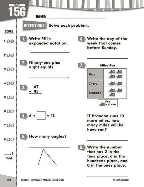 180 Days Of Math Gr 2