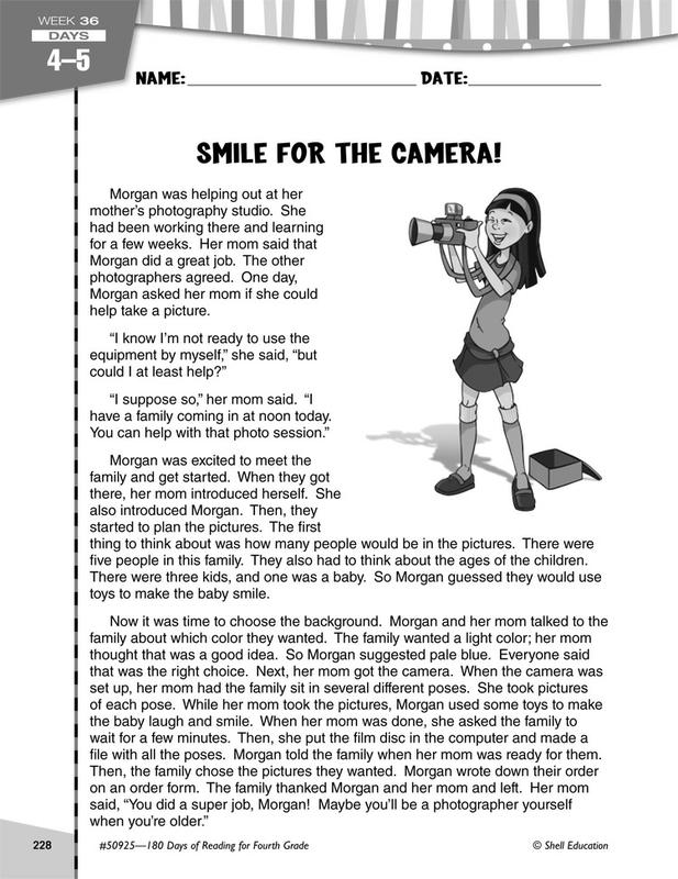 180 Days Of Reading Book For Fourth Grade