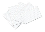 Index Cards, 5″ x 8″, White, Ruled
