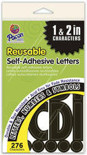Self-Adhesive Letters, 1" & 2" Black