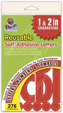 Self-Adhesive Letters, 1" & 2" Red
