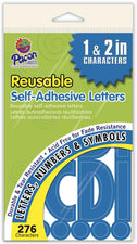 Self-Adhesive Letters, 1" & 2" Blue
