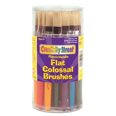 Flat Colossal Brush Canister - 30 Pieces
