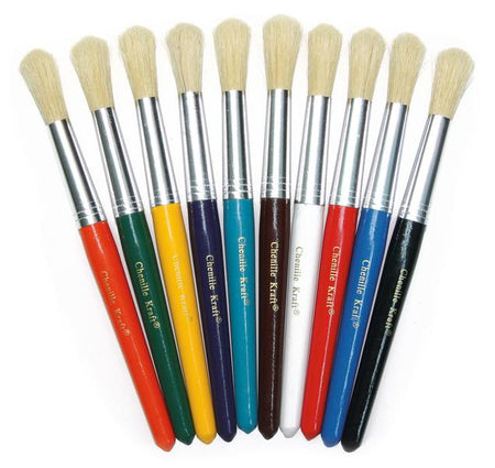 Bristle Fan Brushes 6007, Long Handle KOLOS, Quality Artist Brush, Sev –  ARTONLY