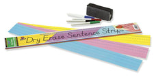 Dry Erase Sentence Strips, 3" x 24" Assorted