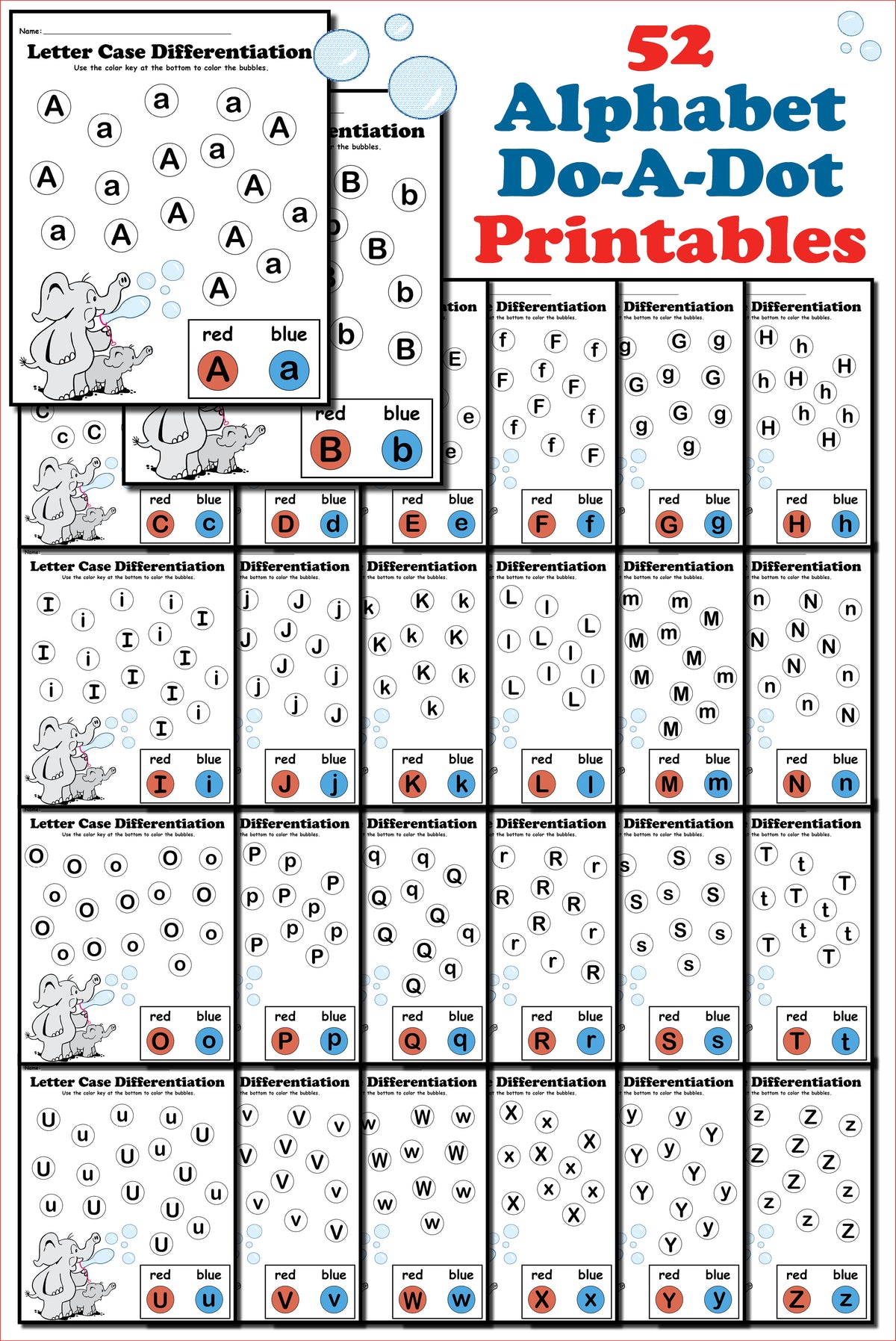 Alphabet Worksheets Bundle - 570+ Pages of Printable Alphabet Activities and Worksheets!