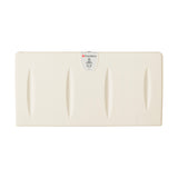 Cream Polyethylene Surface-Mounted Changing Station, Horizontal