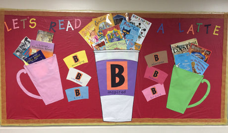 "Let's Read A Latte" Bulletin Board Idea