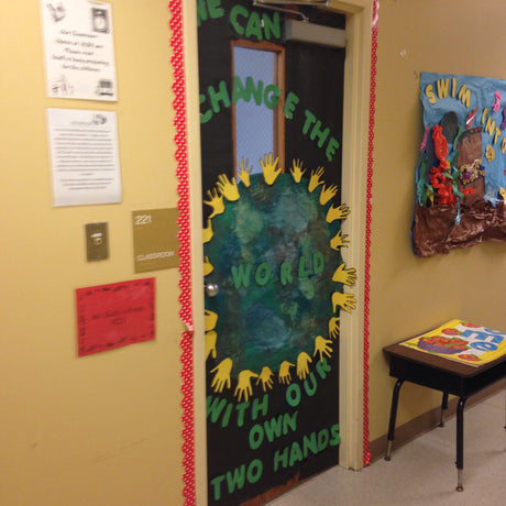 "We Can Change The World..." Inspirational Bulletin Board Idea