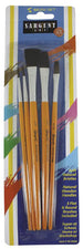 5 Count All Purpose Mixed Hair Brush Assortment