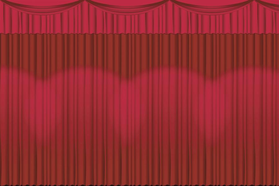 Fadeless® Center Stage Curtain Paper, Four 48" x 12' Rolls