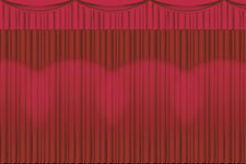 Fadeless® Center Stage Curtain Paper, Four 48" x 12' Rolls