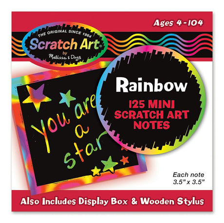 Box Of Rainbow Mini Notes 125 Cards 