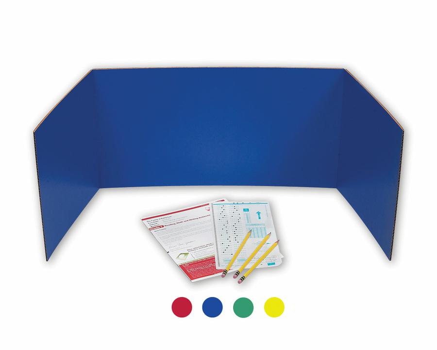 Corrugated Study Carrel, 24 Pk Assorted