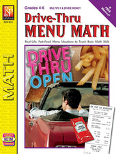 Remedia Publications Drive-Thru Menu Math Activity Book: Multiply & Divide Money