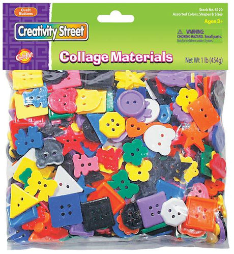 Plastic Buttons - 1 Pound