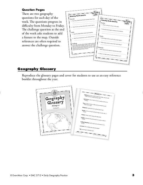 Daily Geography Practice, Grade 3