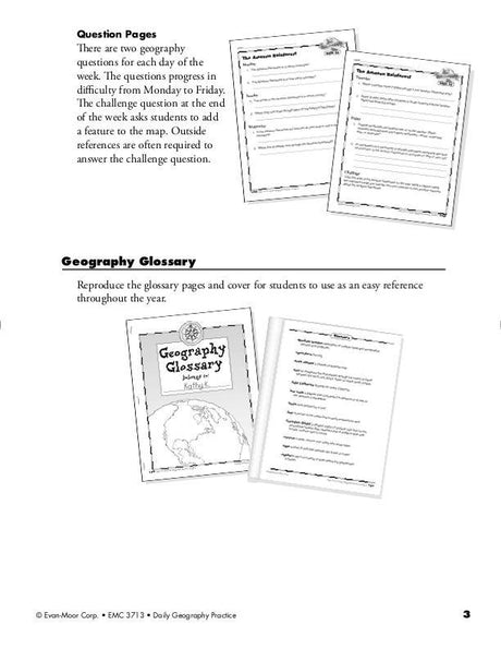 Daily Geography Practice, Grade 4